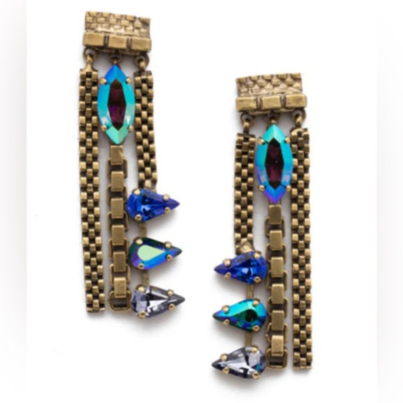 Sorrelli Brienne Drop Earring in Game of Jewel Tones - Picture 2 of 2